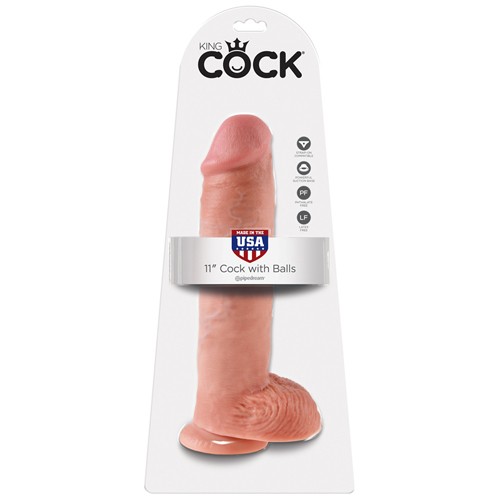 King Cock Dildo Met Ballen Cm Huidskleur Kopen Bestellen Bij