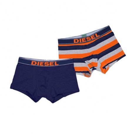 Diesel Shawn Boxershort 2-Pack Oranje Blauw
