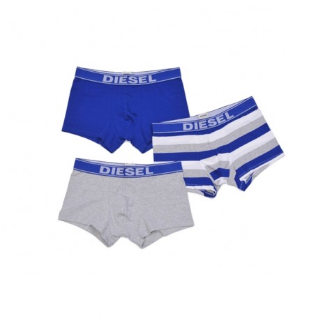 Diesel Shawn Boxer Trunk 3 Pack Grijs Blauw