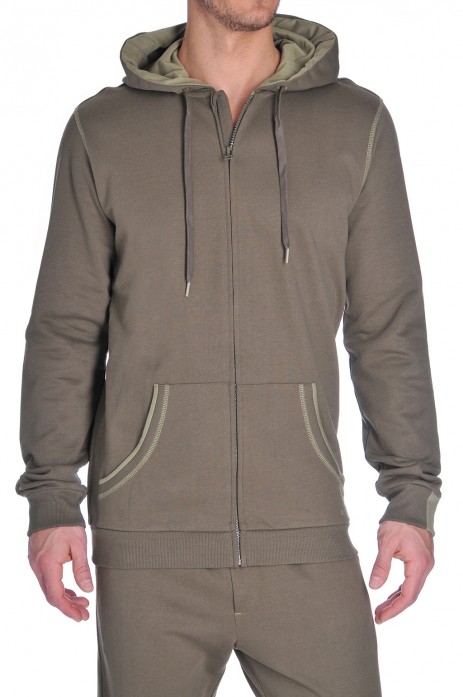 Diesel Brandon Zipper Hoodie Army Green