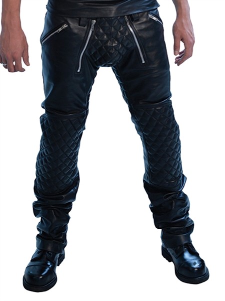 Mister B Leather Padded Sailor Jeans