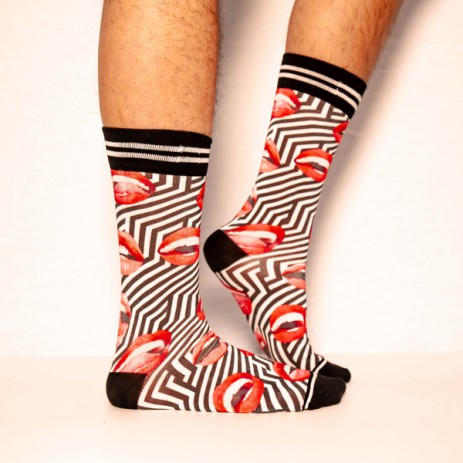 Sock My Hot Lips - Heren Sokken