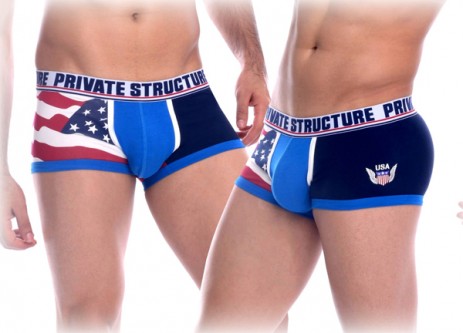 Private Structure Boxer USA Blue