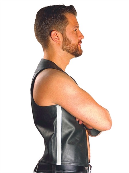 Mister B Muscle Vest Zwart-Wit