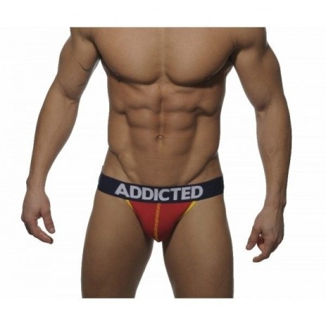 Addicted AD006 Push Up Jockstrap Rood-Navy OP=OP!