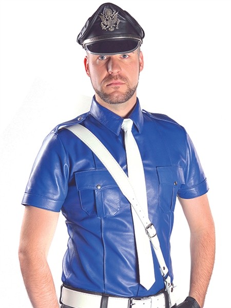 Mister B Politieshirt Blauw