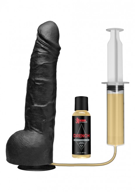 Kink Silicone Squirting Cock Black
