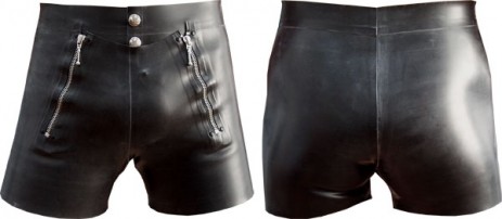 Mister B Rubber Front Flap Shorts