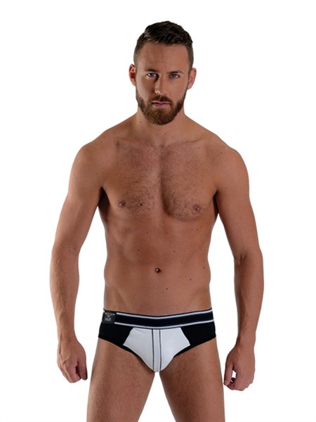 URBAN Soho Jock Brief Wit-Zwart