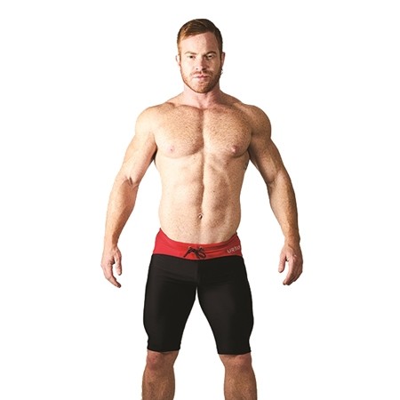 Mister B URBAN Mallorca Cycle Short - Black / Red