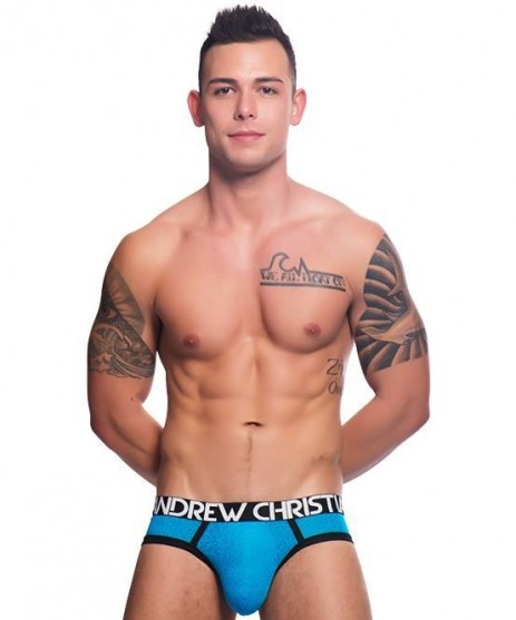 Sheer Leopard Brief - Andrew Christian