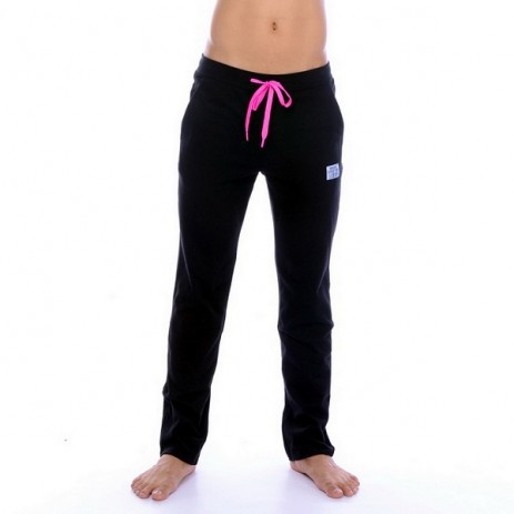 Private Structure Slim Cut Pants Black Pink