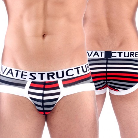 Private Structure Slip Stripe White