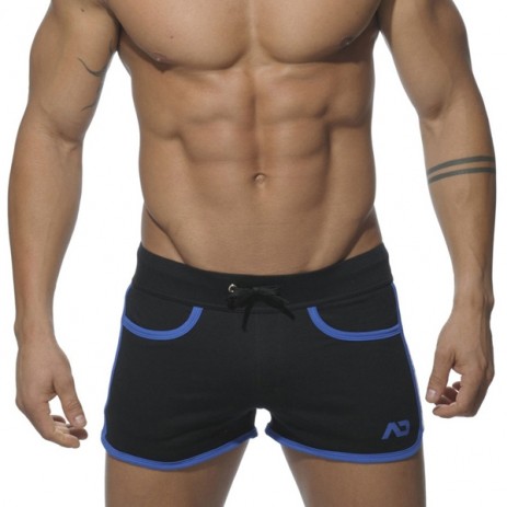 Addicted Gym Short Contrast Side - Zwart