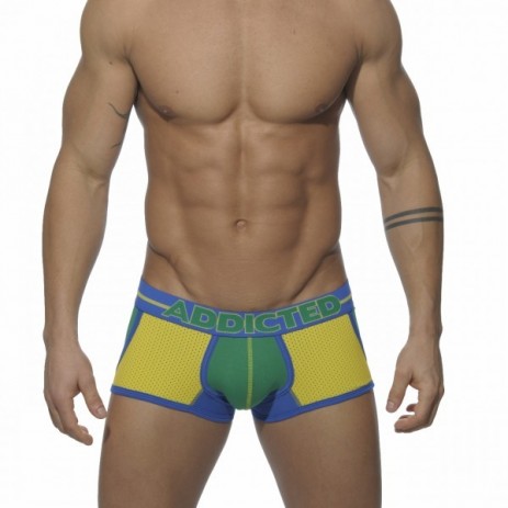 Addicted AD245 Born Free Mesh Boxer Pockets Yellow OP=OP!