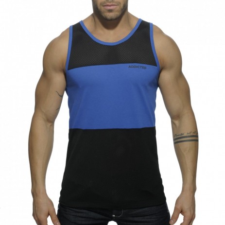 AD432 Mix Tanktop Blauw OP=OP!