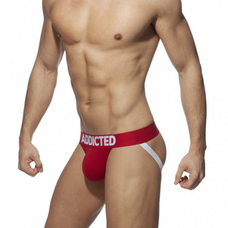 Addicted My Basic Jock - Rood schuin achter