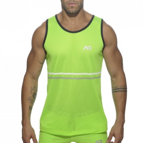 Addicted Platinum Detail Tank Top Lime