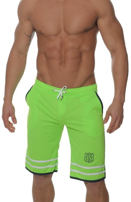Addicted AD127 Training Long Short Lime Green OP=OP!
