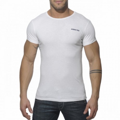 Addicted AD215 Vintage T-Shirt Wit Voorkant