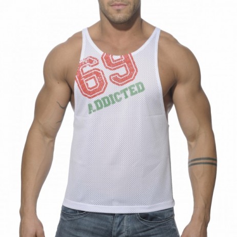 Addicted AD241 Low Rider Tanktop Wit Voorkant