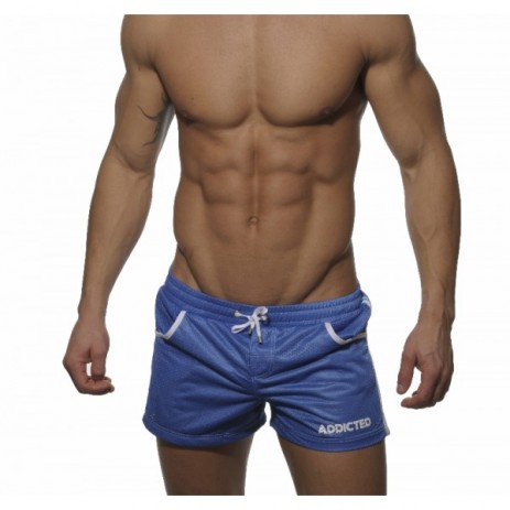 Addicted ADS004 Mesh Short Blauw Voorkant