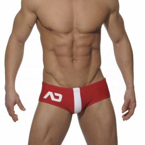 Addicted ADS007 Sunga Cut Stripe Brief Rood Voorkant