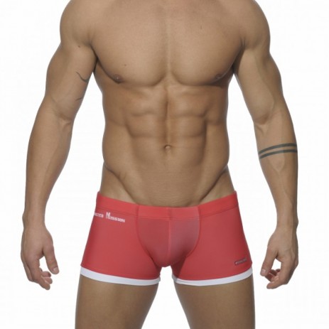 Addicted ADS022 Lifeguard Swim Boxer Rood Voorkant