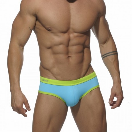 Addicted ADS027 Basic Sportive Brief Turquoise Voorkant