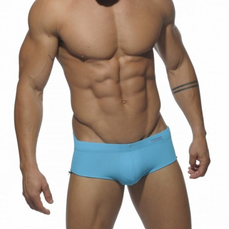 Addicted ADS038 Adjustable Side Mesh Sunga Turquoise Voorkant