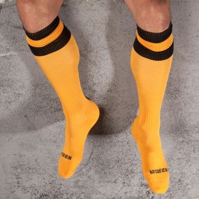 Barcode Football Socks Geel Zwart