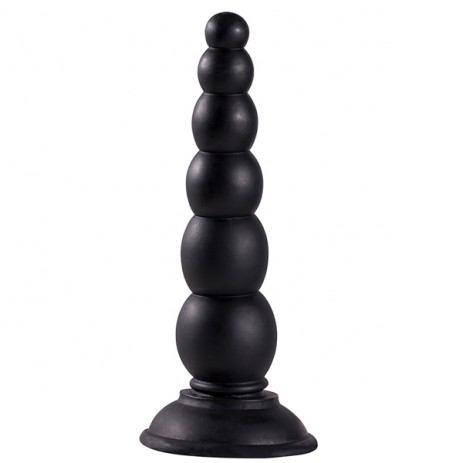 Buttplug_Beaded_Probe_Zwart