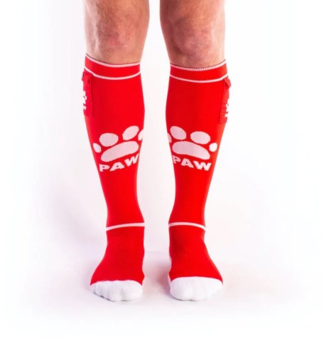 BRUTUS Puppy Party Sokken - Rood/Wit