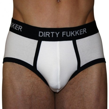 Dirty Fukker Slip Zwart / Wit