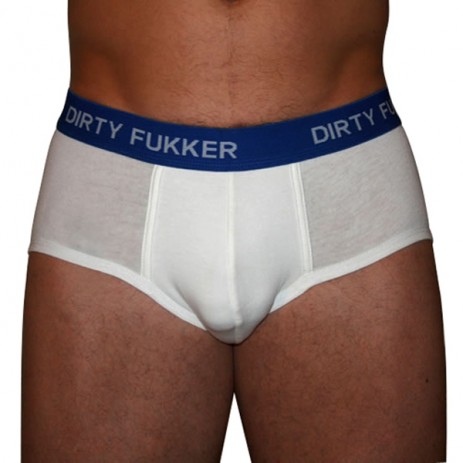 Dirty Fukker Slip Wit / Blauw