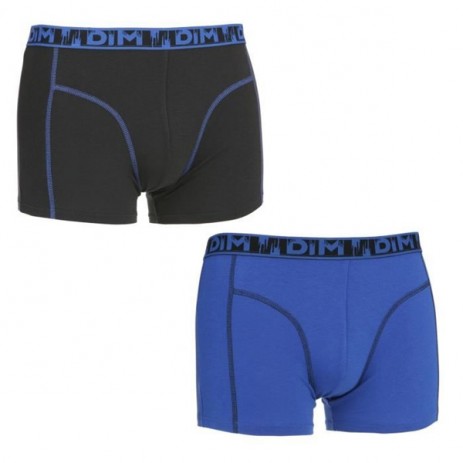 DIM Eco Fashion Boxershort 2 Pack Zwart Blauw