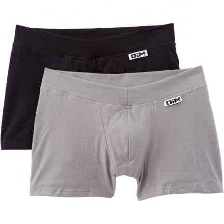 DIM Boxershort 2 Pack Zwart Grijs