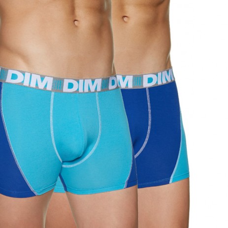 DIM 3D Flex Dynamic Boxershort 2 Pack Blauw