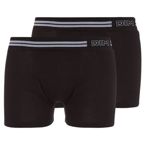 DIM Ceinture Soft Touch Boxershort 2 Pack Zwart