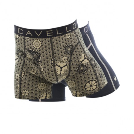 Cavello 2 Pack Boxershorts - Bootjes Print / Zwart
