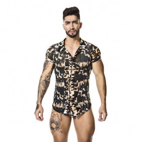 GIGO - Tropic Shirt met knopen ModelF