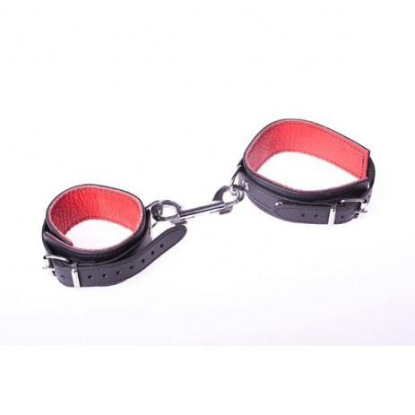 Hand boeien Basic Rood - Kiotos Leather