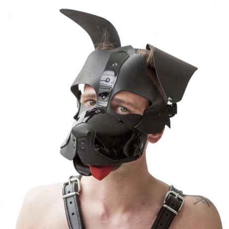 Mister B - Zwart Honden Masker Floppy*