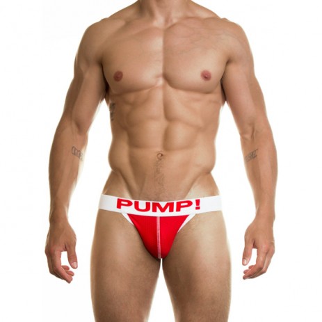 Pump Neon Fuel Red Jockstrap