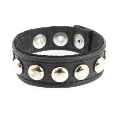 Rimba - Luxe Lederen Cockring met Studs