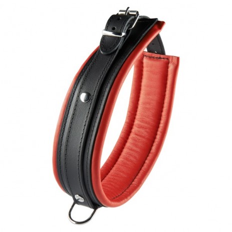 Zwart met rode halsband 5 cm
