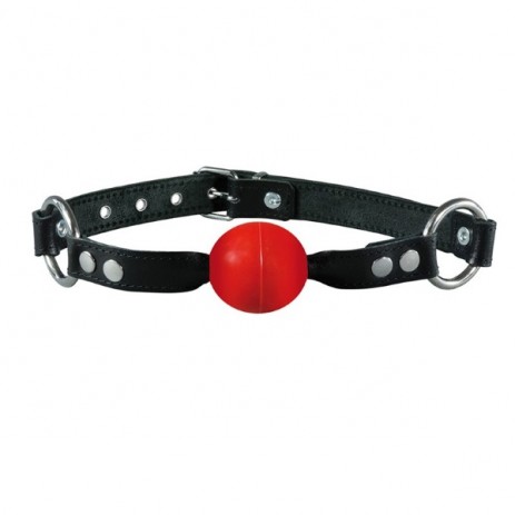 Rode normale Ballgag - Kiotos Leather