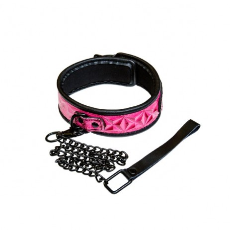 Sinful - Halsband Roze met ketting