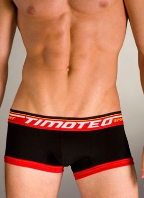 Timoteo Sport Scout Square Slip Zwart-Rood