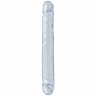 Dubbele Dildo - Lichtblauw - Crystal Jellies